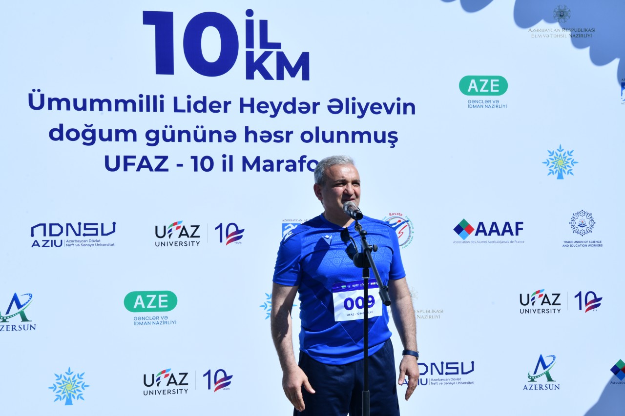 Heydər Əliyevə və UFAZ-ın 10 illiyinə həsr olunmuş marafon yarışı keçirilib - FOTOLAR